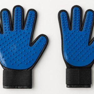 12 Waterproof Pet Bathing and Deshedding Glove Double Pack