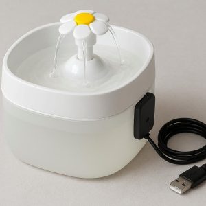 23 Portable Pet Water Fountain with USB Rechargeable Pump