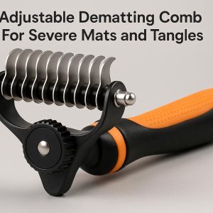 5 Adjustable Dematting Comb for Severe Mats and Tangles