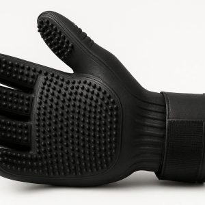 14 Heavy Duty Rubber Curved Pet Grooming Glove for Large Dogs