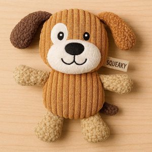25 Plush Squeaky Dog Toy with Crinkle Paper Sound